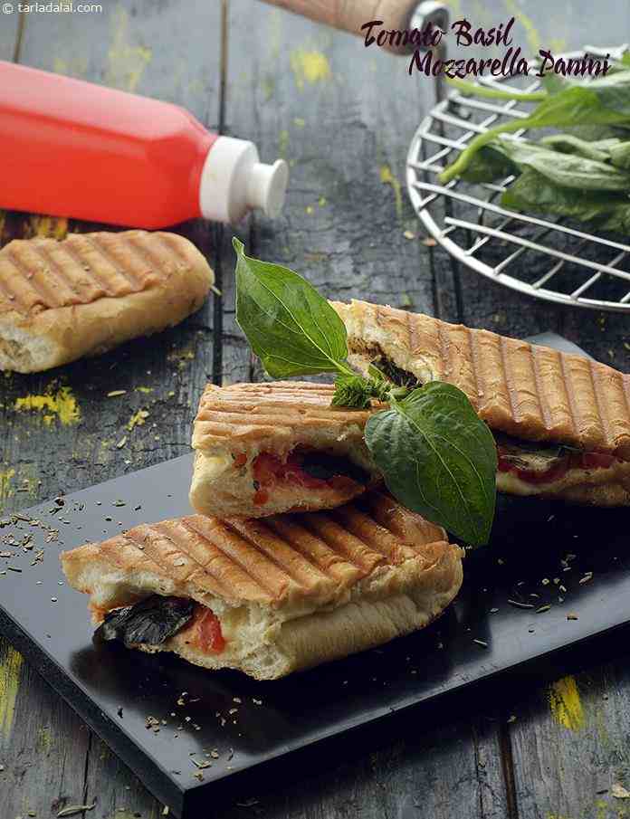 Tomato Basil Mozzarella Panini recipe